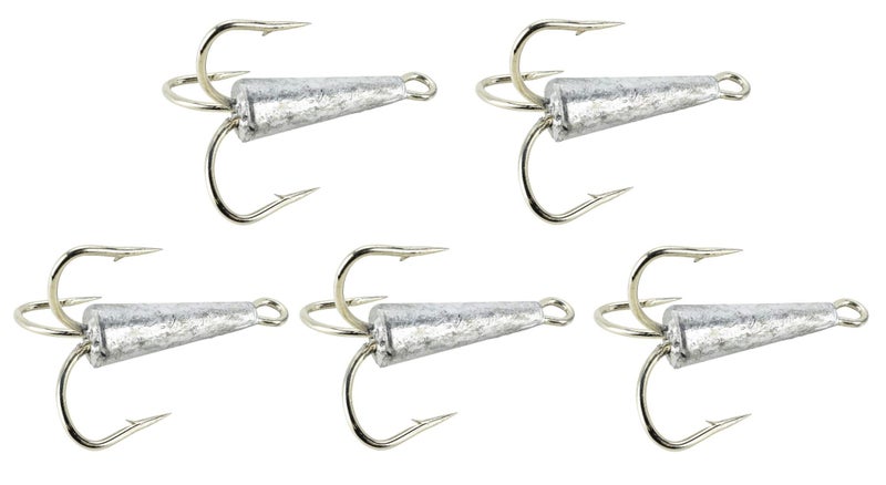 LAST CAST TACKLE 2oz 9/0 Weighted Treble Bunker Snag Hooks - 5 Pack - Image 1